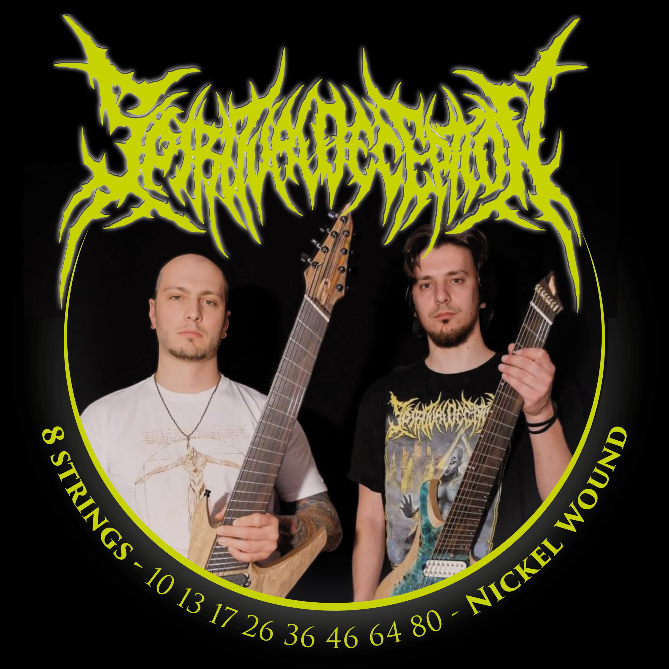 Read more about the article Spiritual Deception x Skull Strings – 8 strings guitar set!